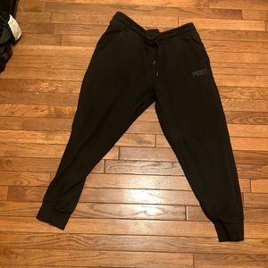 Black PUMA Cuffed Sweatpants XL